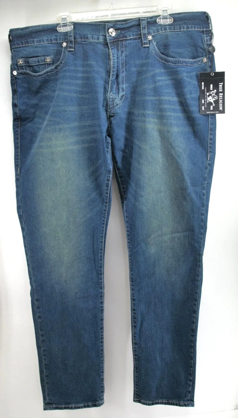 True Religion Rocco‎ No Flap Relaxed Skinny Jeans 40 Stretch $149 GGJD LAST CALL